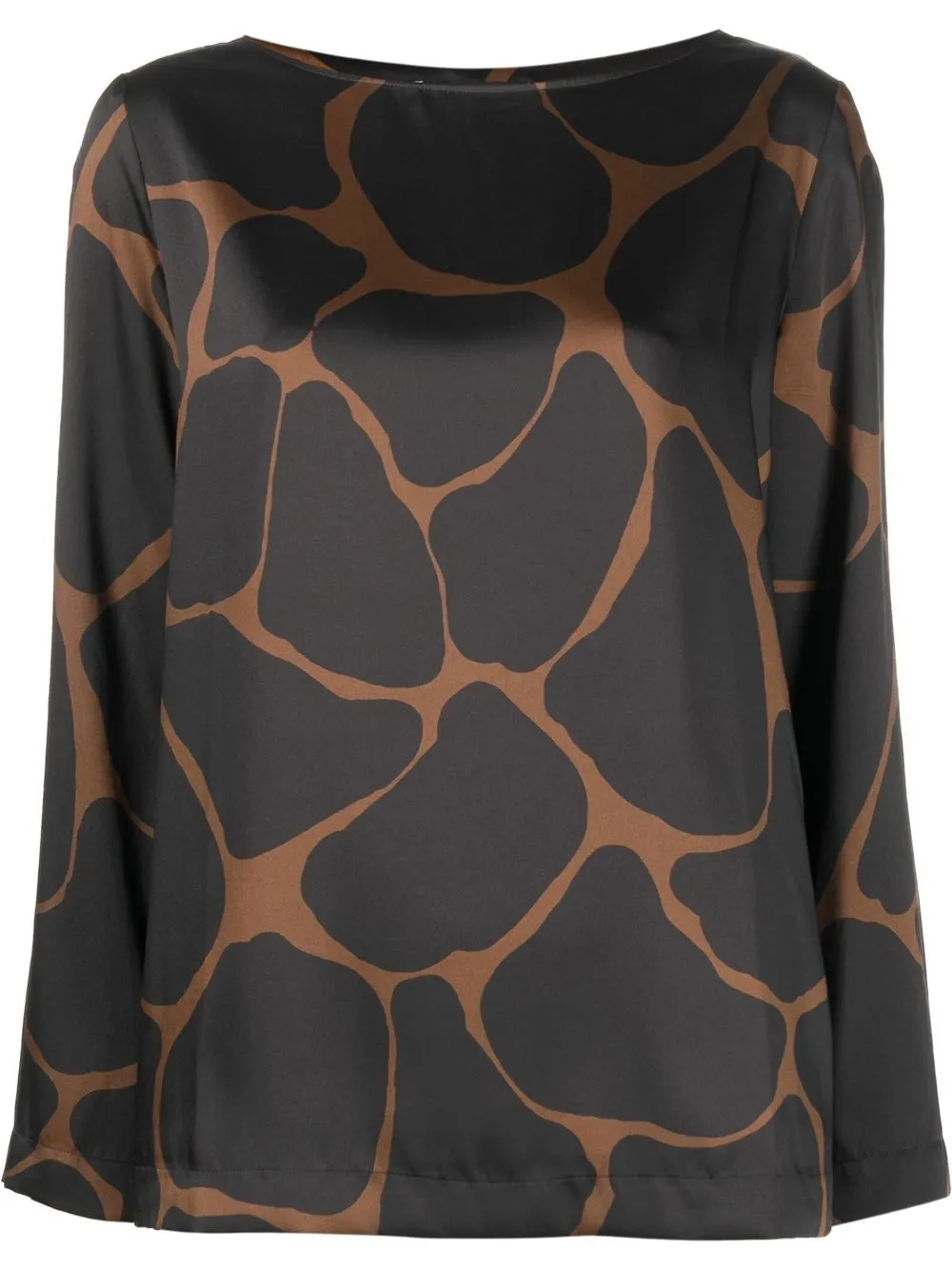 

Gianluca Capannolo blusa con animal print - Negro