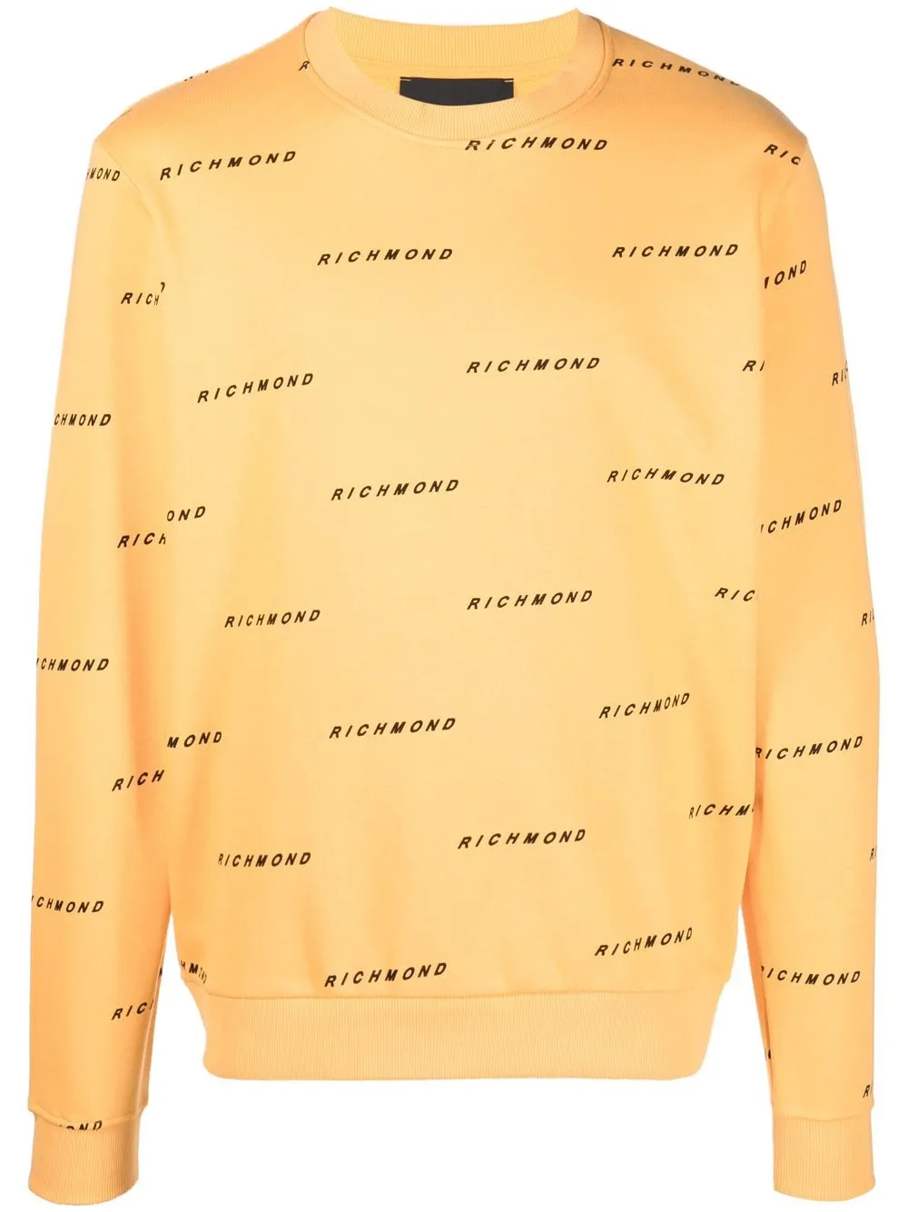 

John Richmond all-over logo print sweatshirt - Orange