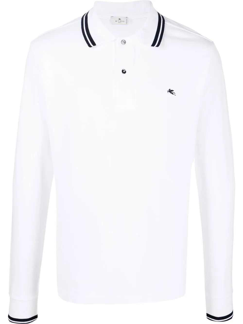 

ETRO playera con logo bordado - Blanco