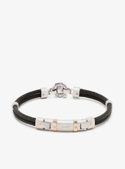 Barakà diamond-detail rope chain bracelet