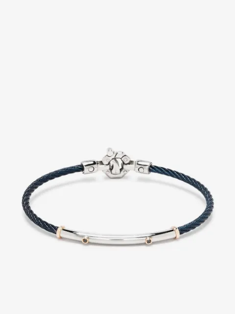 Barakà diamond-detail rope chain bracelet