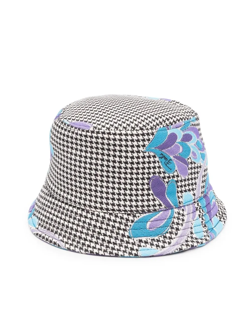 

PUCCI Junior gorro de pescador con motivo pied de poule - Negro