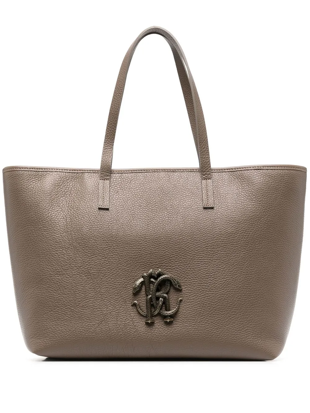 Roberto cavalli pebble leather clearance tote bag