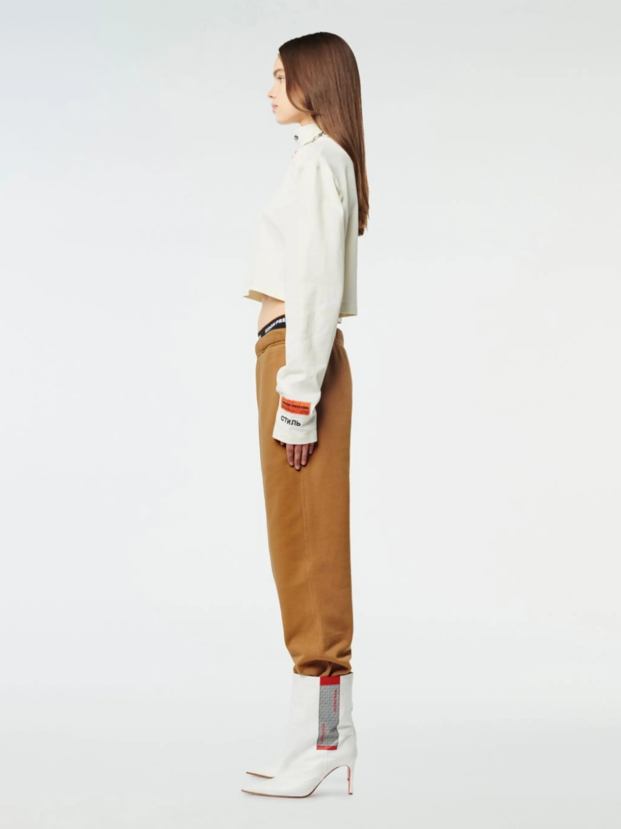 logo-print track pants
