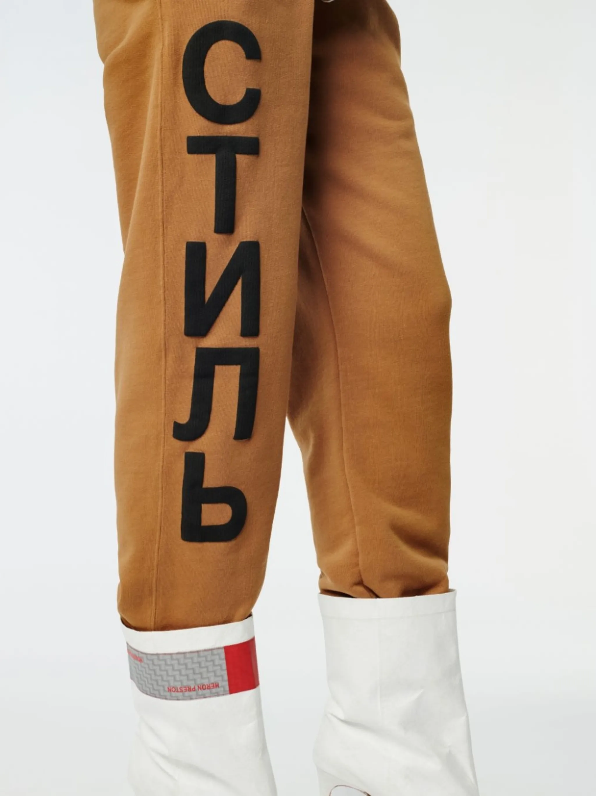 logo-print track pants
