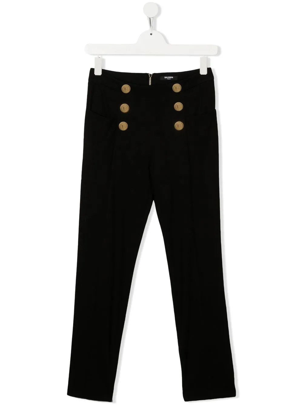 

Balmain Kids leggins con doble botón - Negro