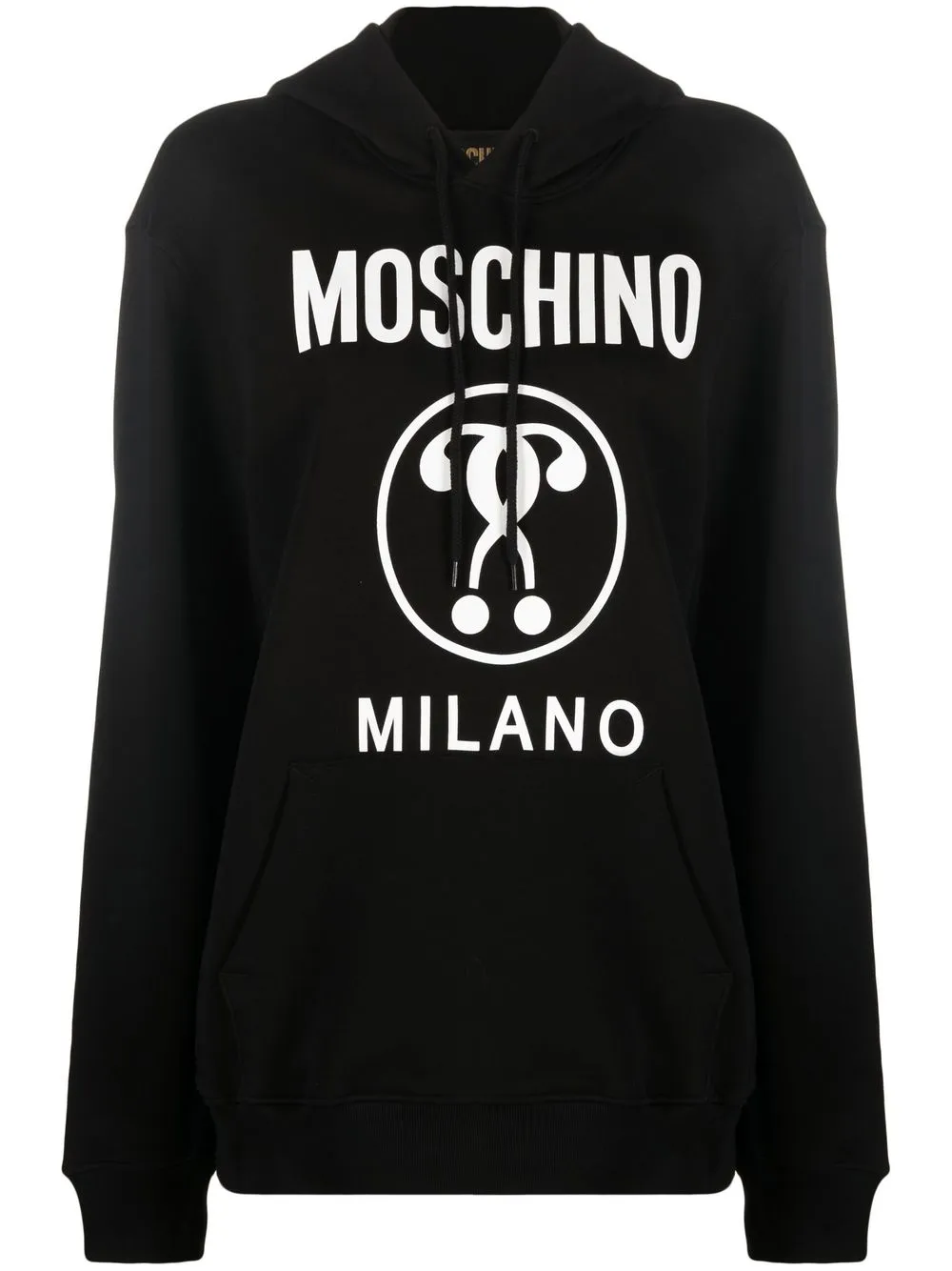 

Moschino logo-print organic cotton hoodie - Black