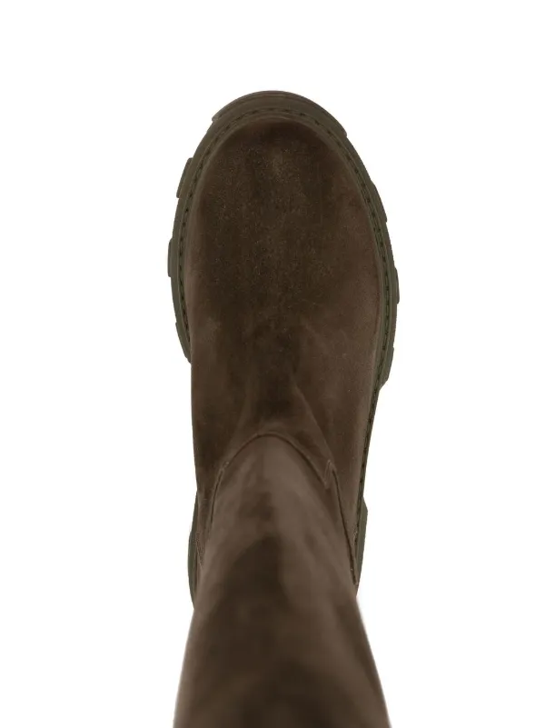 GIABORGHINI knee-length Suede Boots | Green | FARFETCH