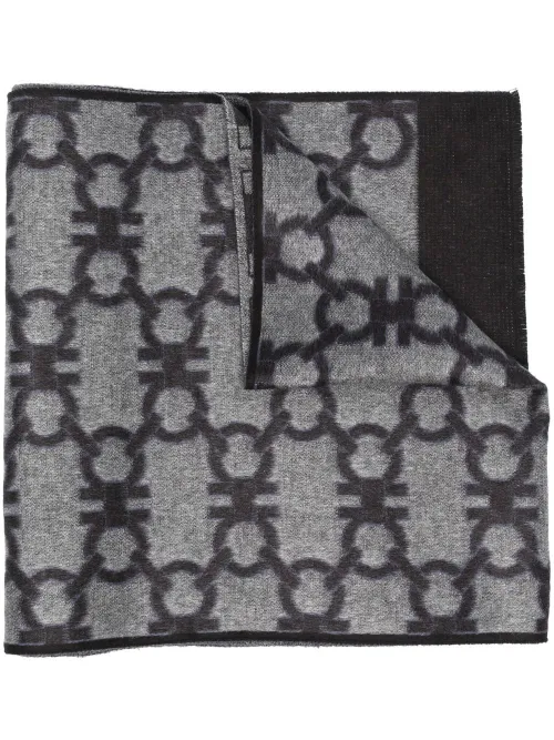 Écharpe en maille à motif Gancini - Ferragamo - Modalova