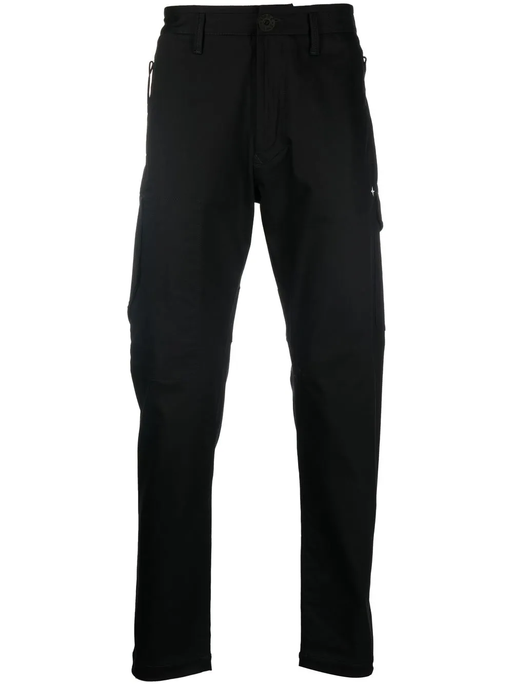 

Stone Island logo-patch cargo trousers - Black