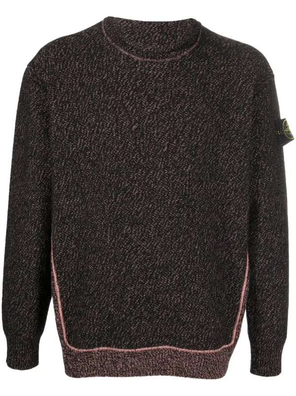Stone Island Compass logo-patch Jumper - Black