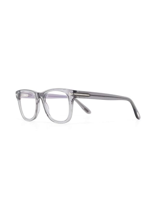 TOM FORD Eyewear Transparent square-frame Glasses - Farfetch