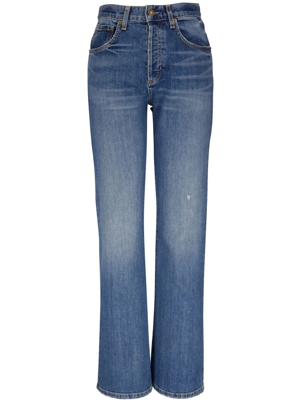 

Nili Lotan jeans rectos con bolsillos - Azul