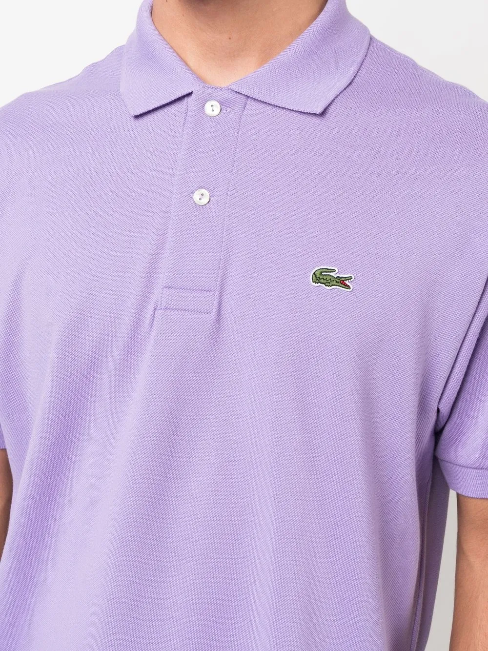 lacoste logo刺绣棉polo衫 图 5