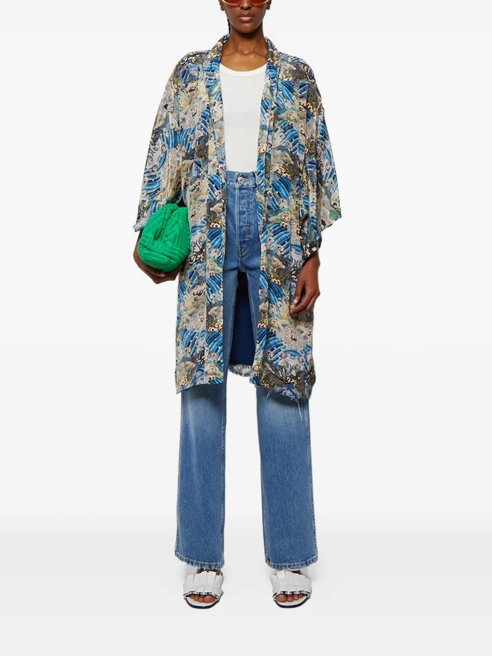 Chufy Susu Short Belted Coat In Multi