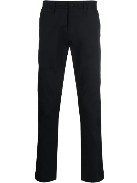mid-rise straight-leg trousers