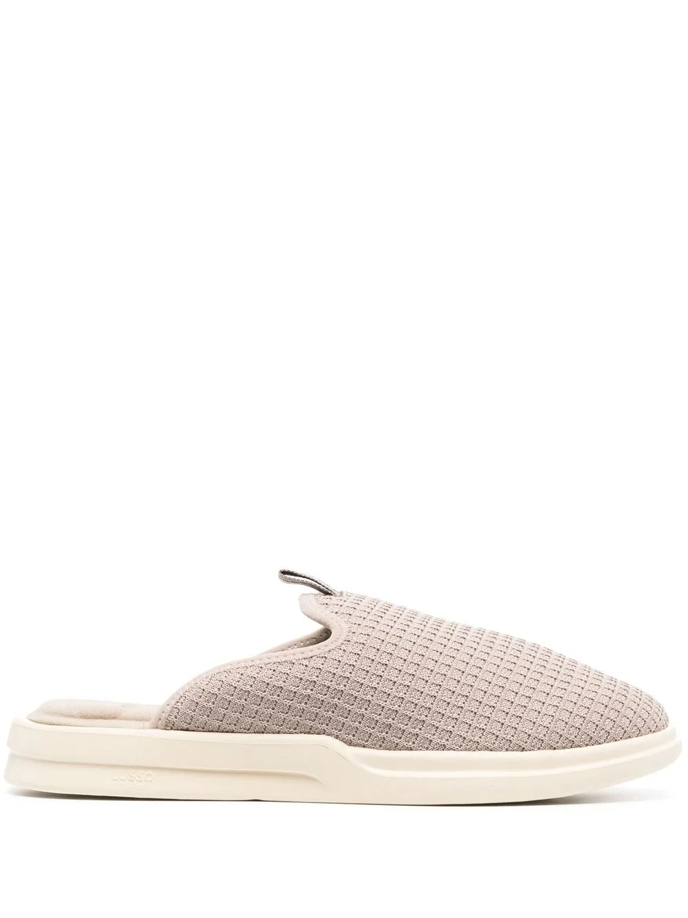 

Lusso waffle-knit slippers - Neutrals