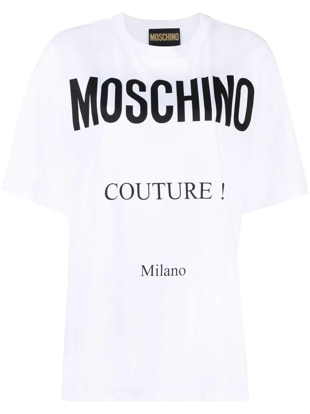 

Moschino playera oversize Couture con cuello redondo - Blanco