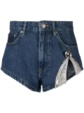 AREA high cut denim shorts - Blue