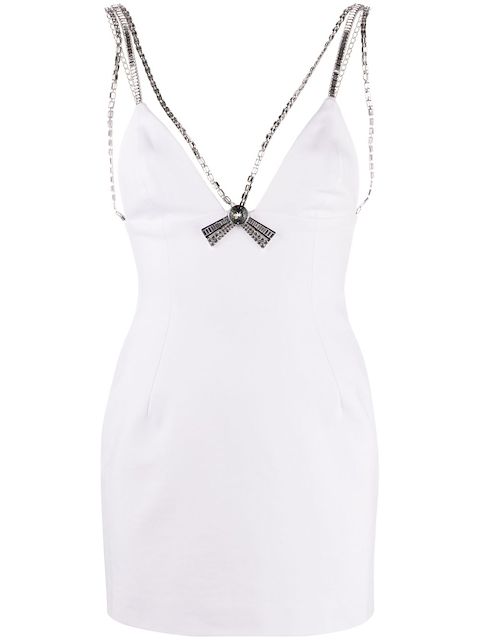 AREA Deco Bow mini dress