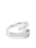 APM Monaco micropaved snake wraparound ring - Silver
