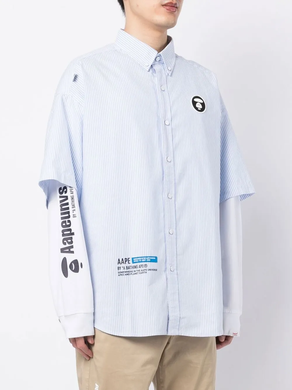 Affordable AAPE BY *A BATHING APE AapeUniverse layered shirt Men