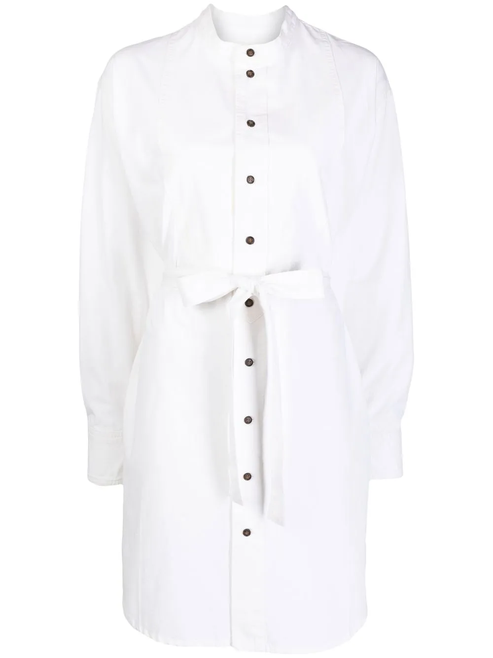 

Victoria Beckham tied-waistband shirt dress - White