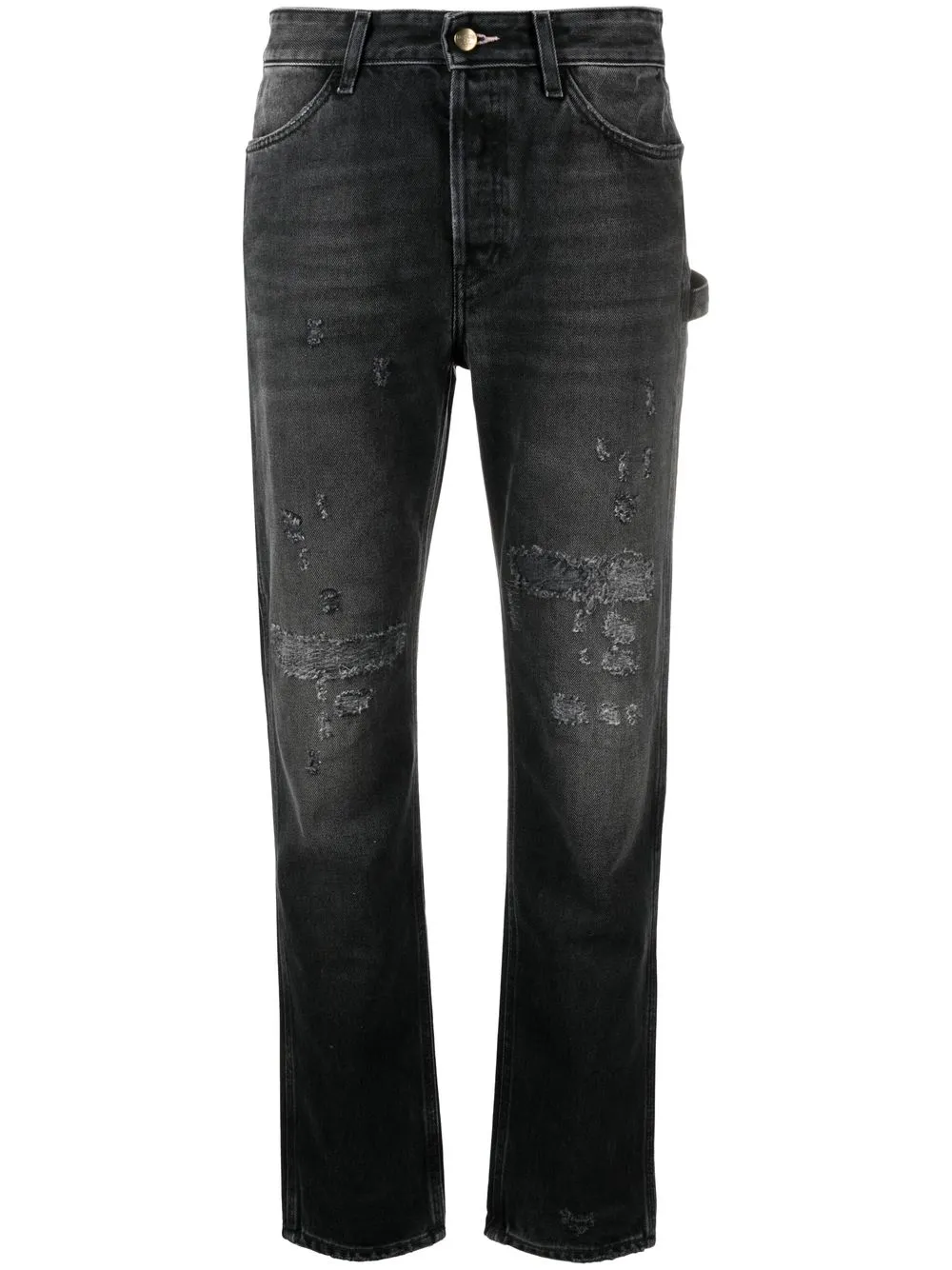 WASHINGTON DEE CEE FARMER DISTRESSED-EFFECT JEANS