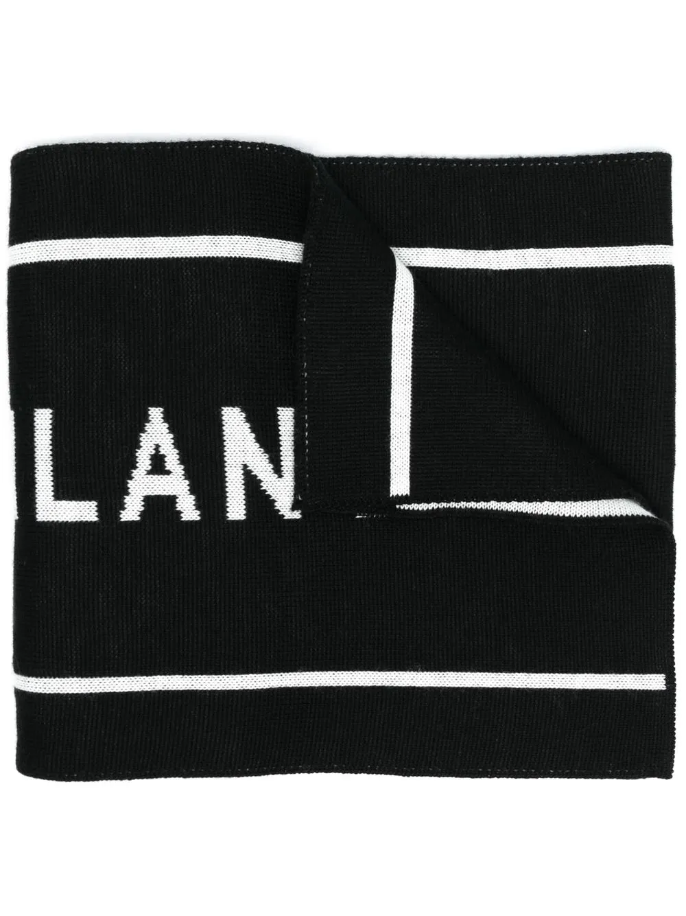 

Moschino bufanda con logo en intarsia - Negro