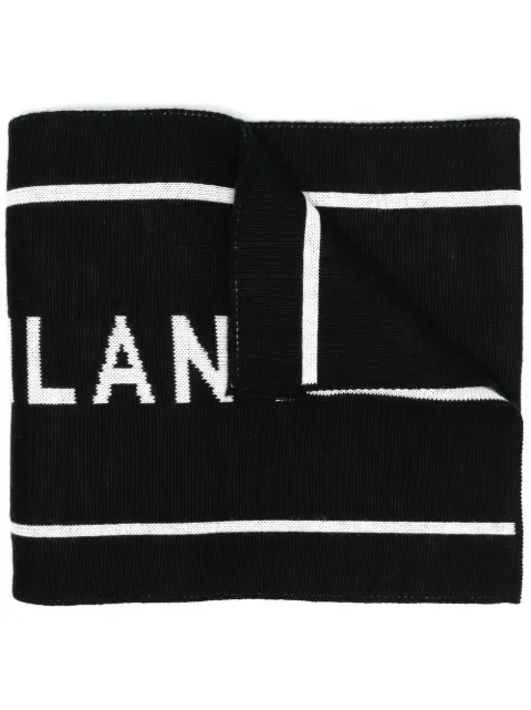 Moschino logo-intarsia scarf