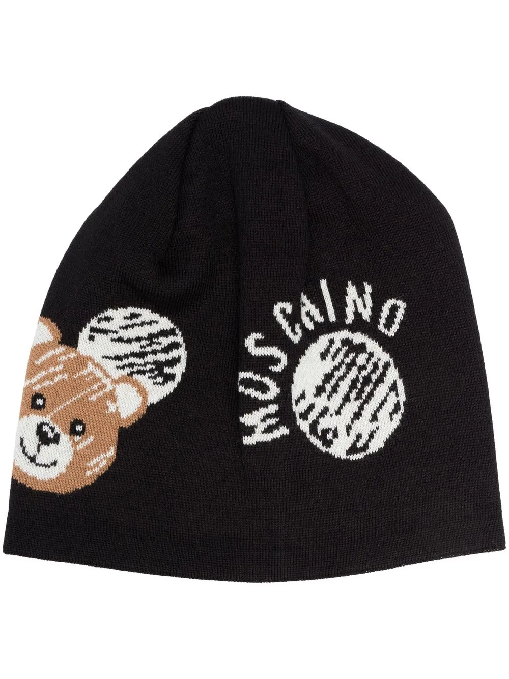 

Moschino gorro con logo estampado - Negro