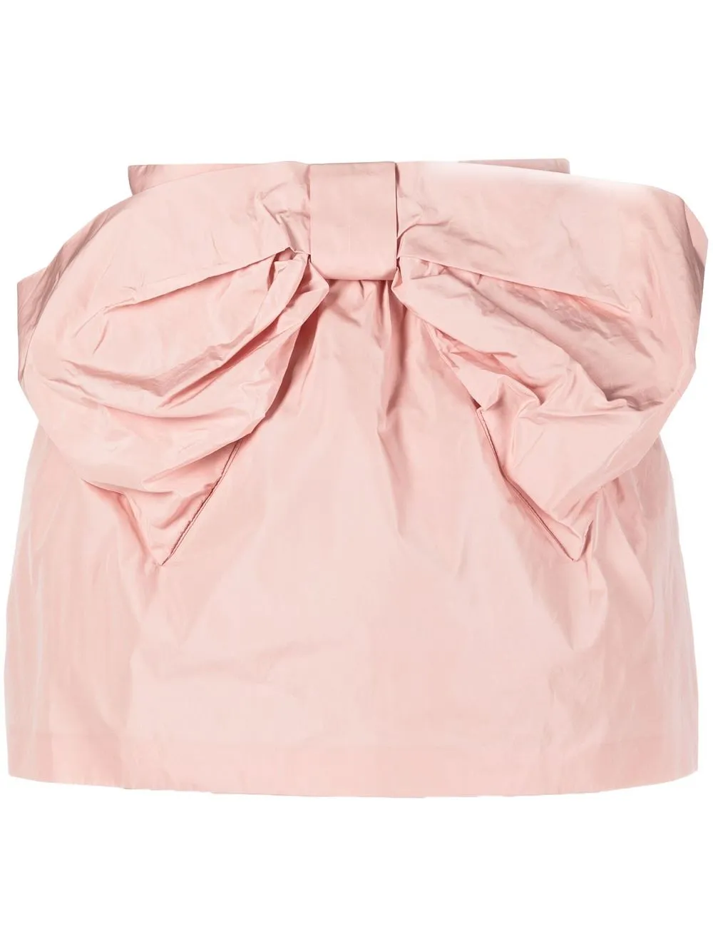 

RED Valentino bow-detail taffeta mini skirt - Pink