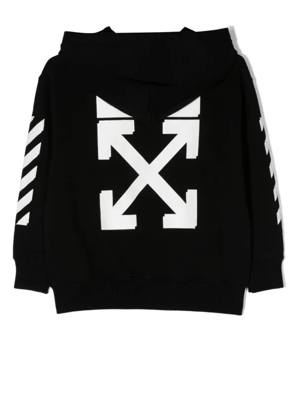 Off-White Kids オフホワイト・キッズ ジップアップ パーカー | ブラック | FARFETCH JP