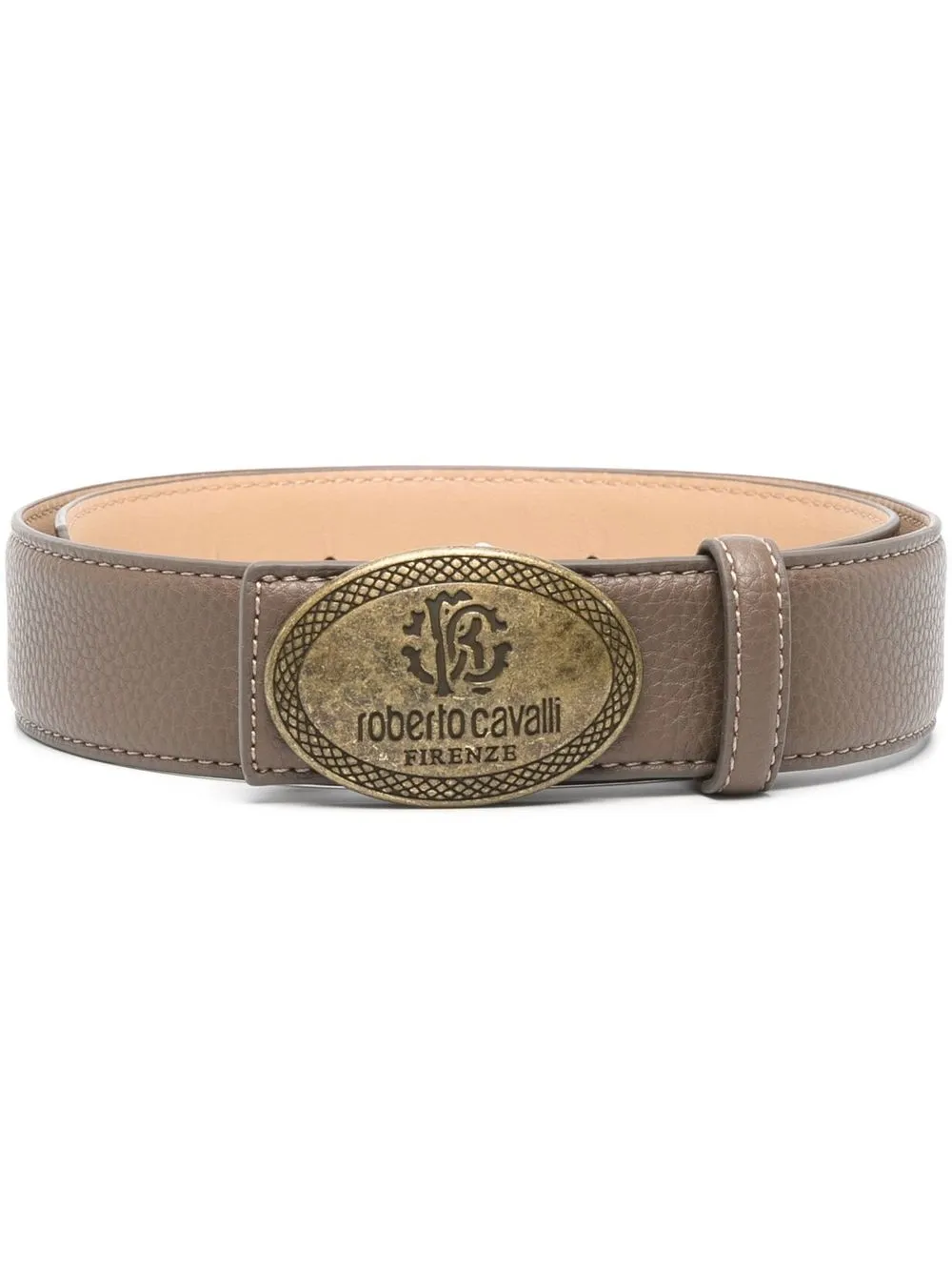 

Roberto Cavalli logo-buckle belt - Brown