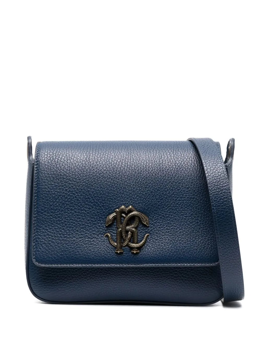 

Roberto Cavalli logo-embellished shoulder bag - Blue