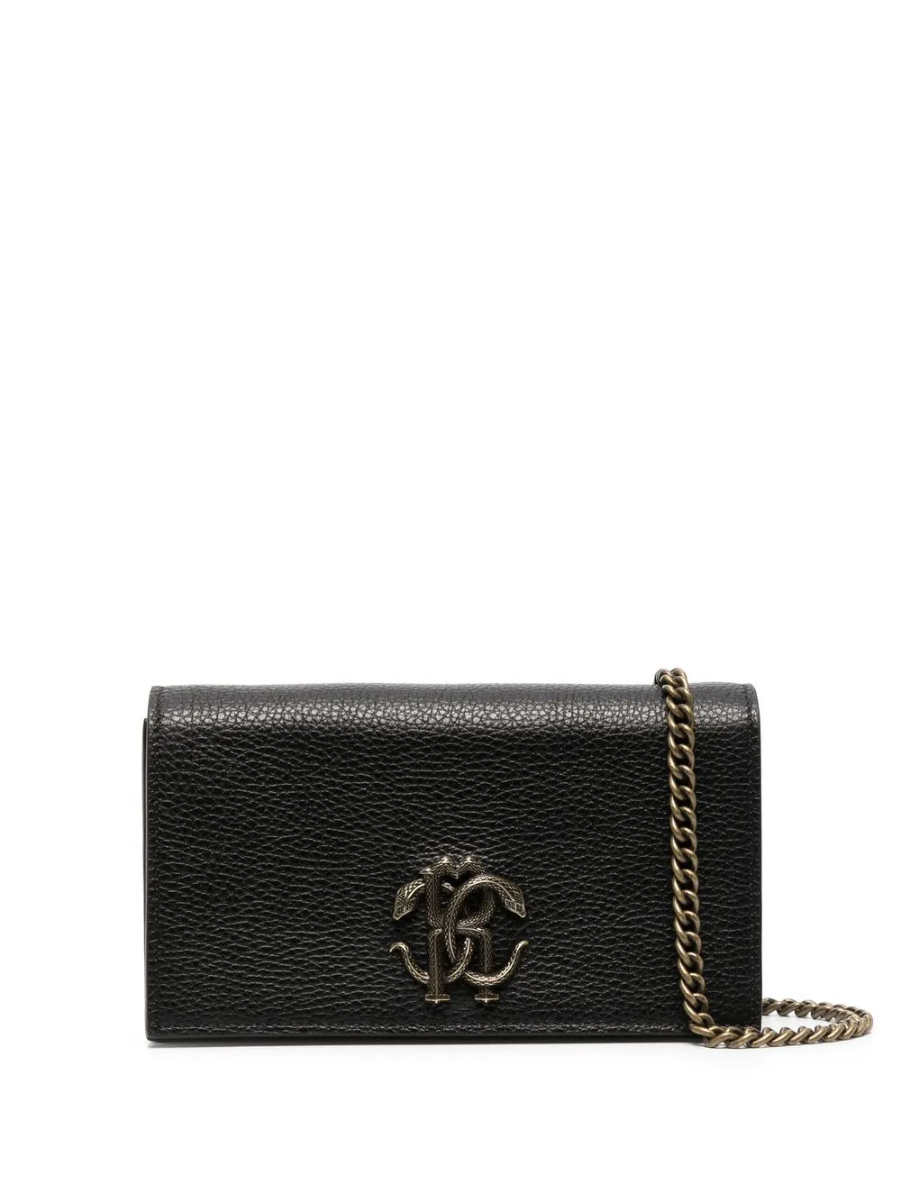 

Roberto Cavalli mini Mirror Snake shoulder bag - Black