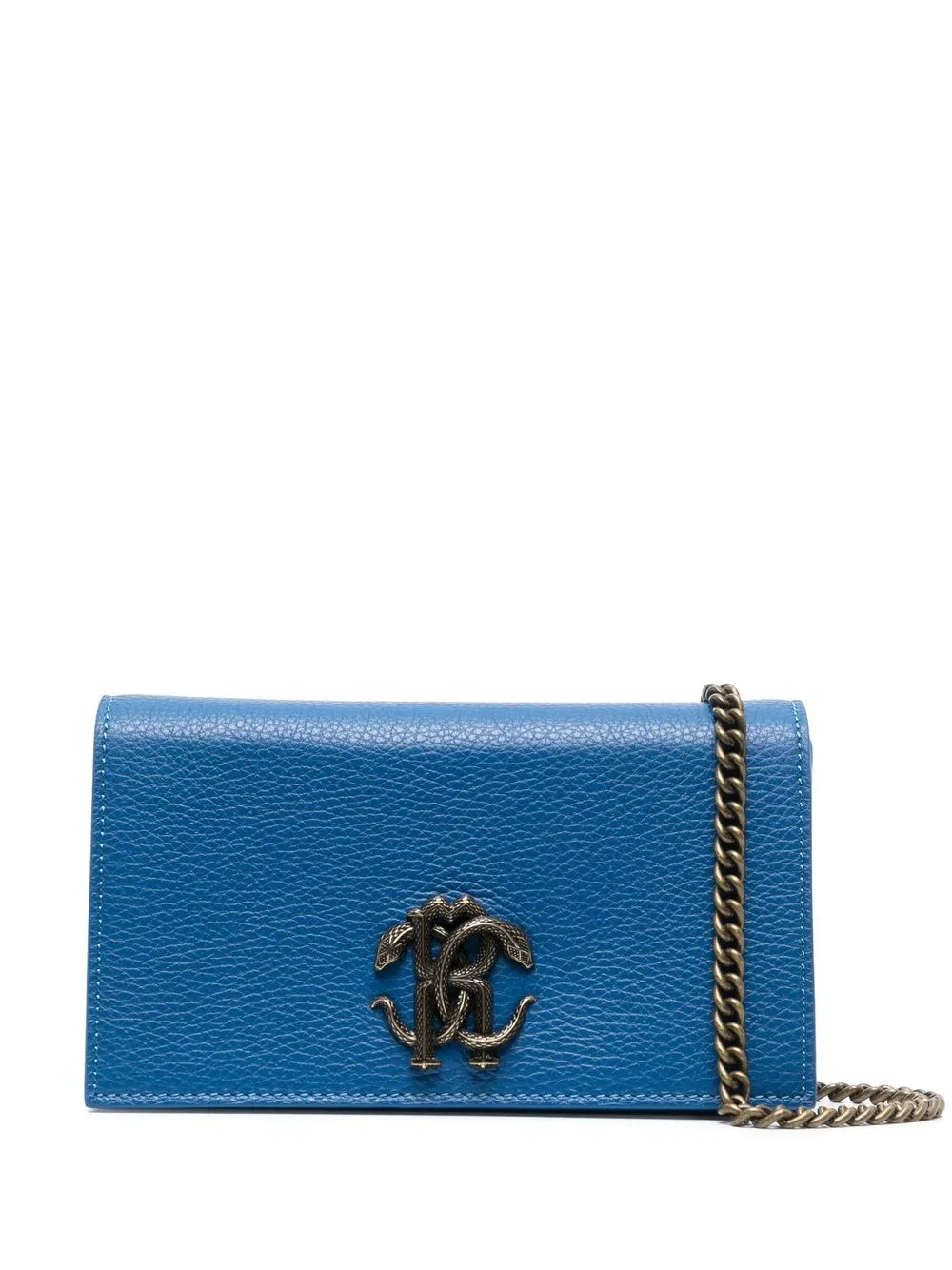 

Roberto Cavalli bolsa de hombro Mirror Snake mini - Azul