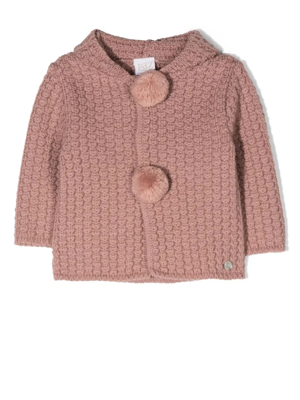 

Paz Rodriguez hooded pompom cardigan - Pink