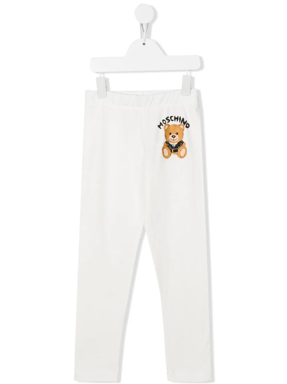 

Moschino Kids leggins con logo estampado - Blanco