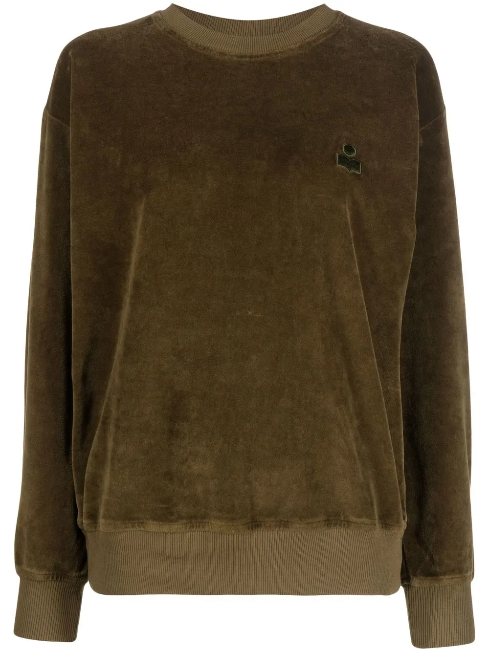 

Isabel Marant Étoile sudadera con logo bordado - Verde