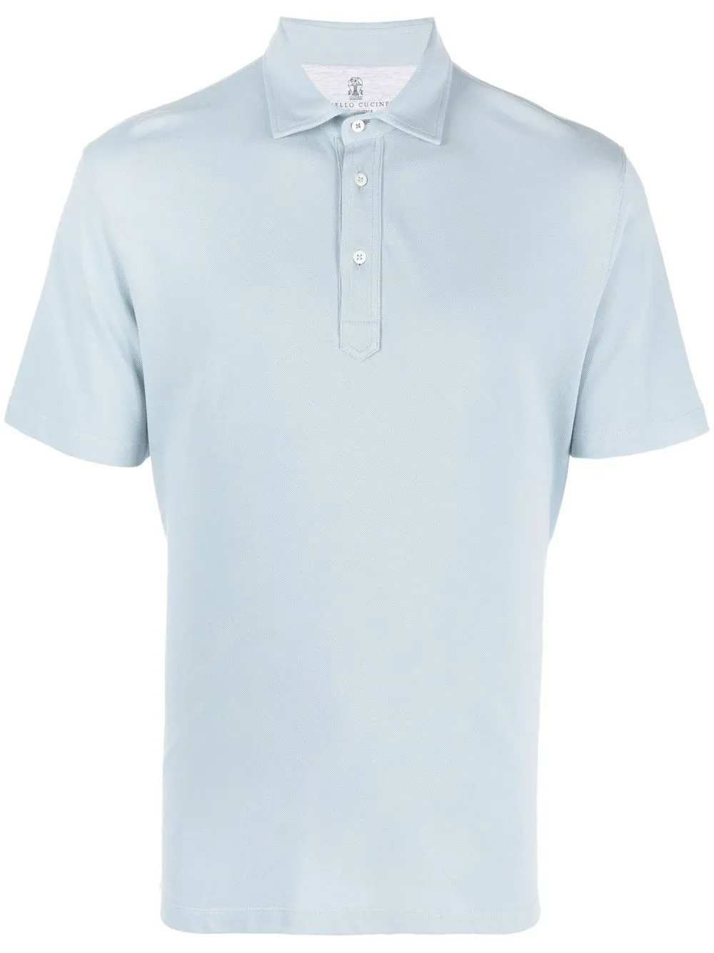 

Brunello Cucinelli playera tipo polo manga corta - Azul