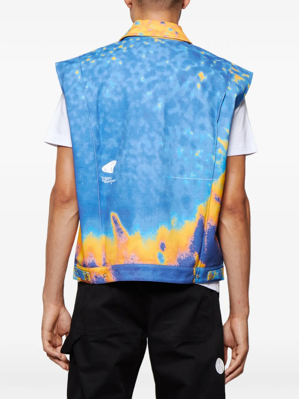 Msftsrep Trippy Summer Gilet In Multi