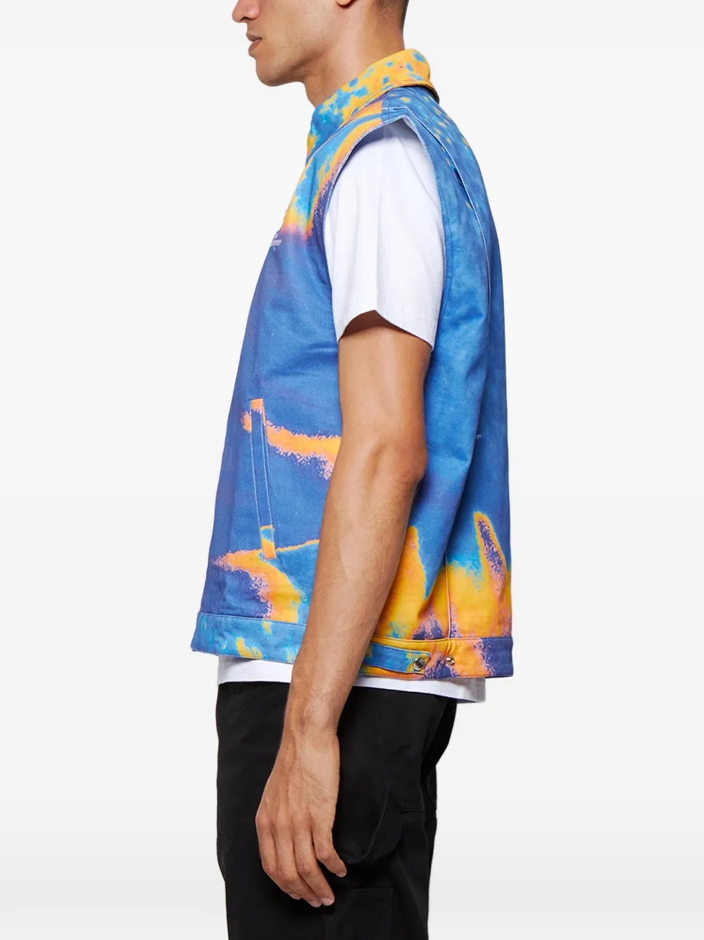 Msftsrep Trippy Summer Gilet In Multi