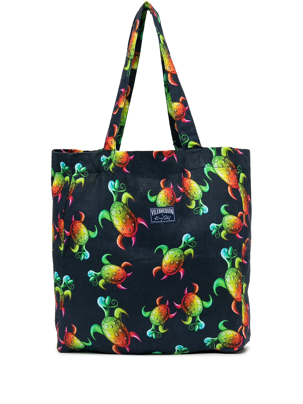 

Vilebrequin x Kenny Scharf turtle-print tote bag - Blue