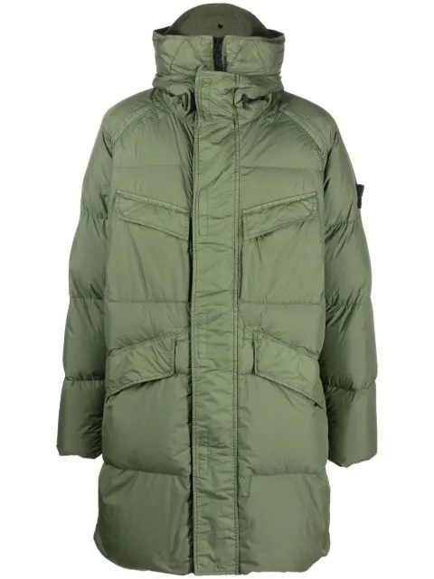 Stone Island Compass-motif down jacket