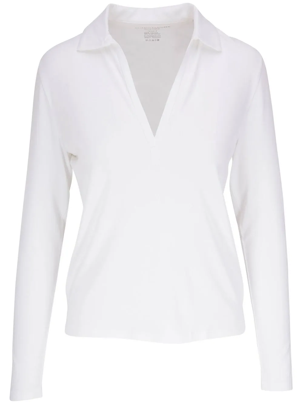 

Majestic Filatures long-sleeve linen blouse - White