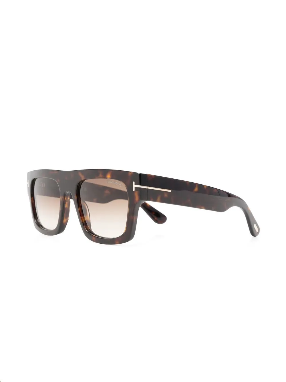 TOM FORD Eyewear Fausto zonnebril met oversized montuur - Bruin