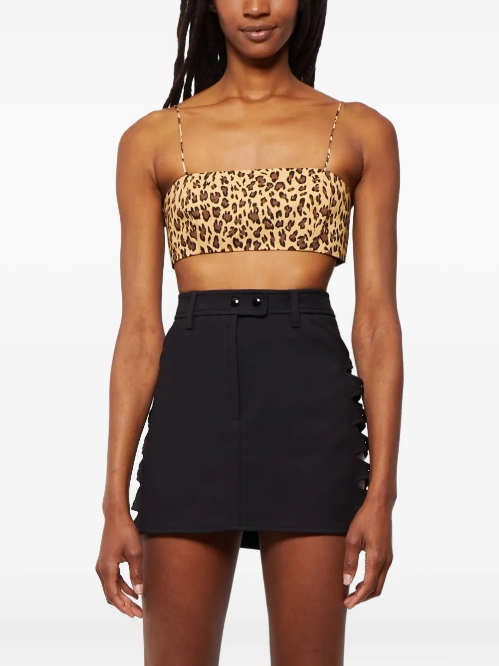 Adam Lippes Printed Bandeau In Neutral
