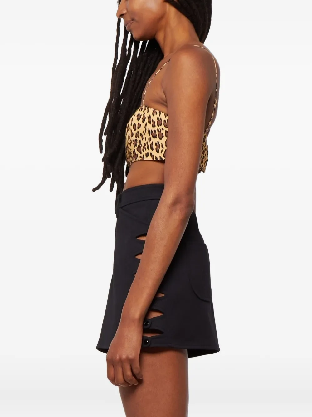 Adam Lippes Printed Bandeau In Neutral