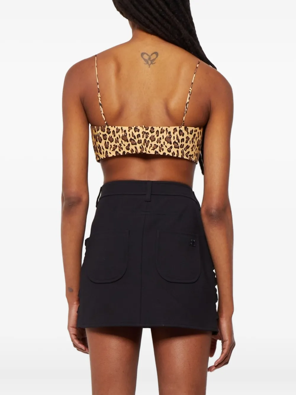 Adam Lippes Printed Bandeau In Neutral